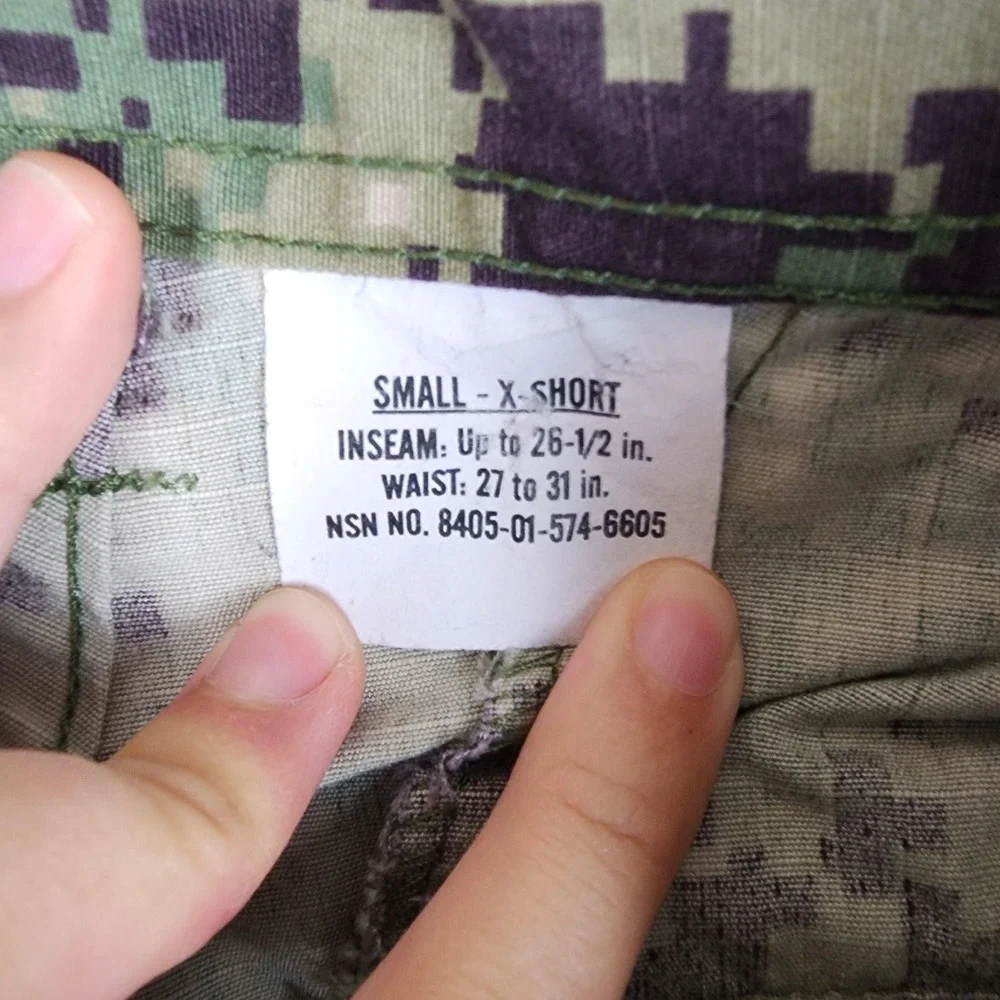 Bluewater Defense US Navy Pants Mens Small X Short Type III NWU Camo Cargo Seals